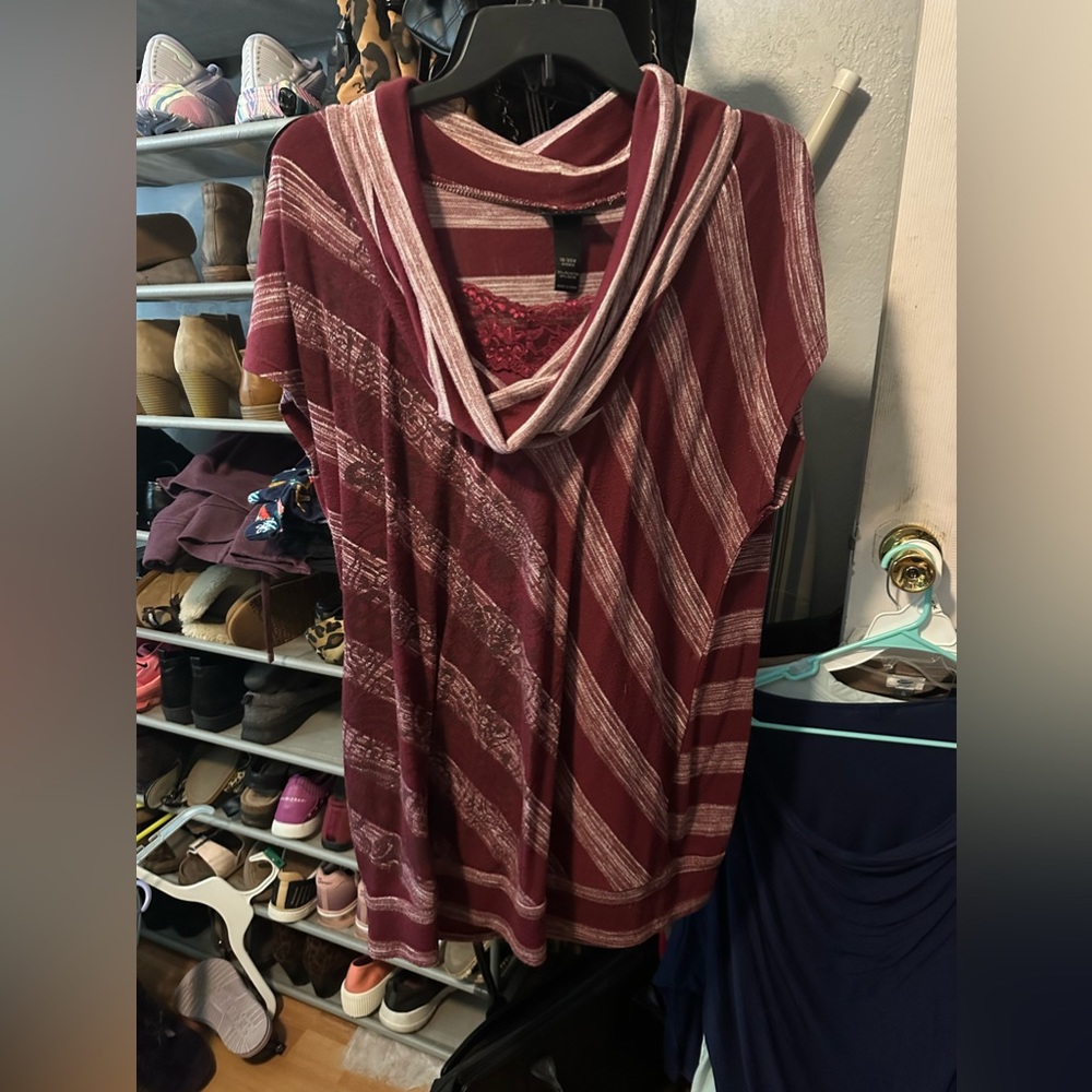 Cowl neck blouse
